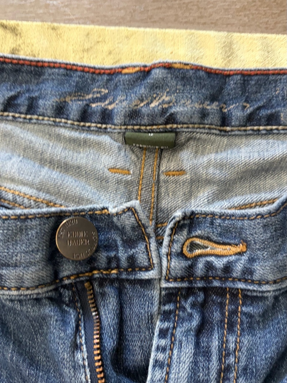 Eddie Bauer Slim Straight Blue Denim Jeans - Picture 8 of 13